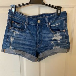 Distressed shorts